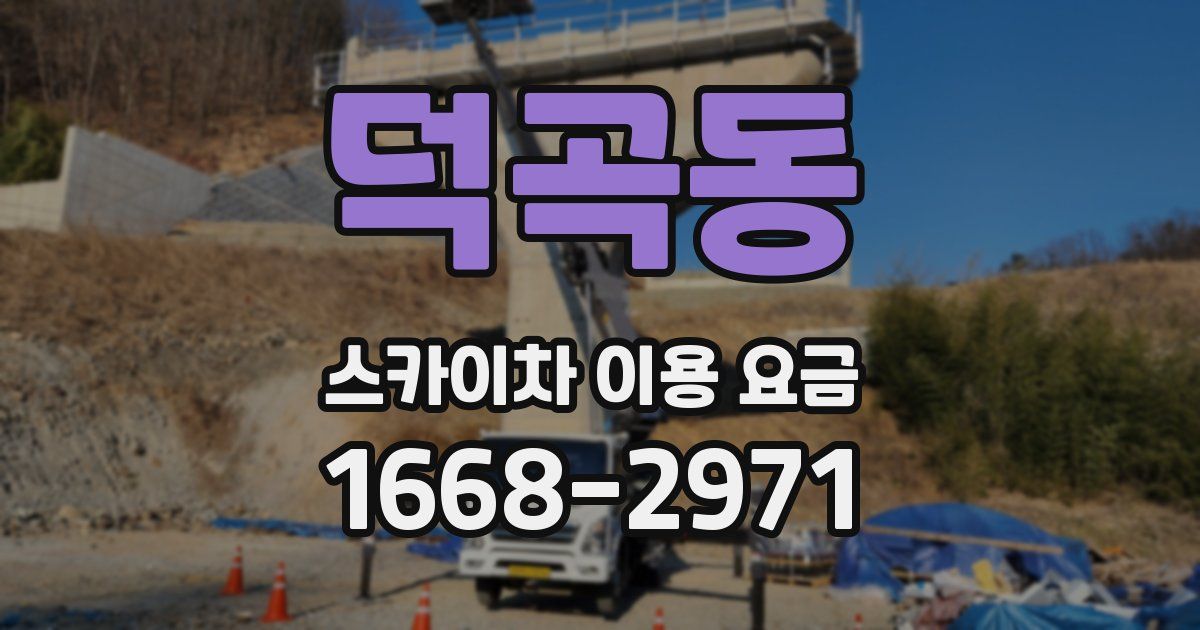 덕곡동 스카이차 이용 요금