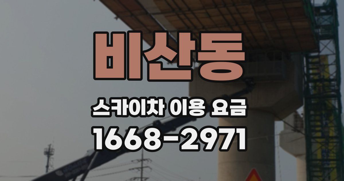비산동 스카이차 이용 요금