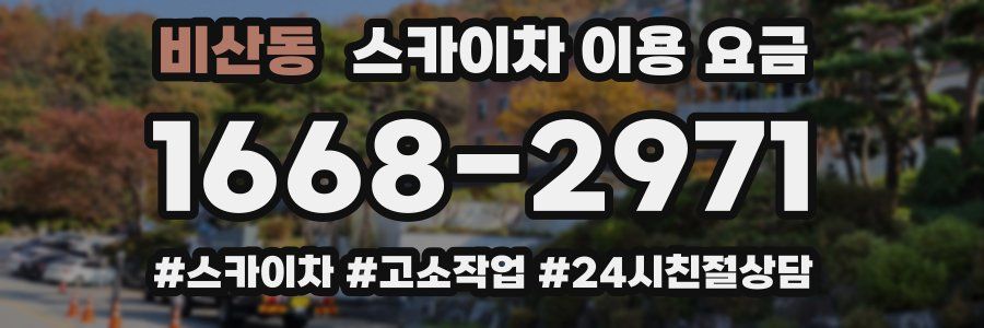 비산동 스카이차 이용 요금