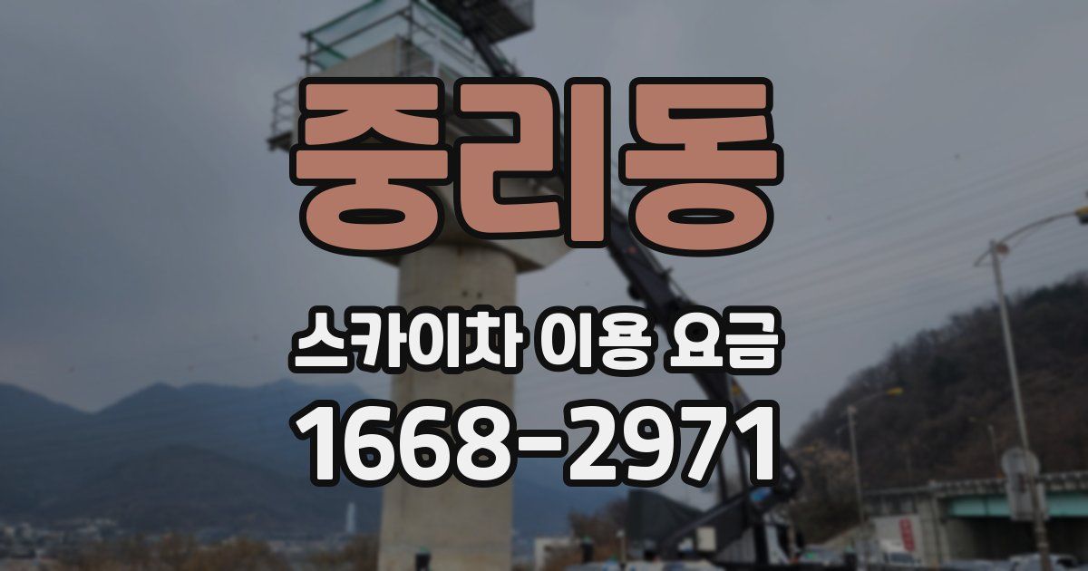 중리동 스카이차 이용 요금