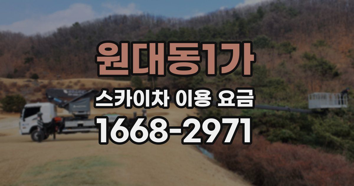 원대동1가 스카이차 이용 요금