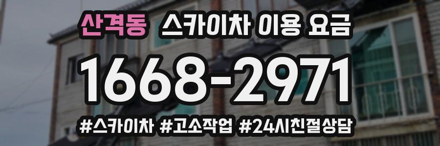 산격동 스카이차 이용 요금