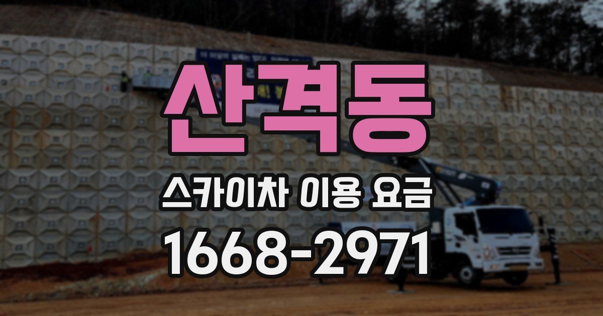 산격동 스카이차 이용 요금