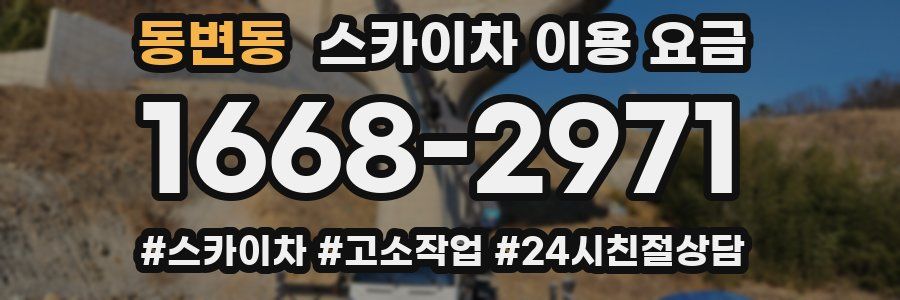동변동 스카이차 이용 요금