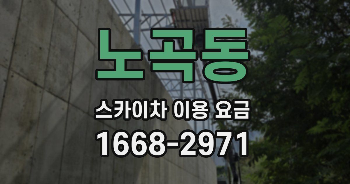노곡동 스카이차 이용 요금