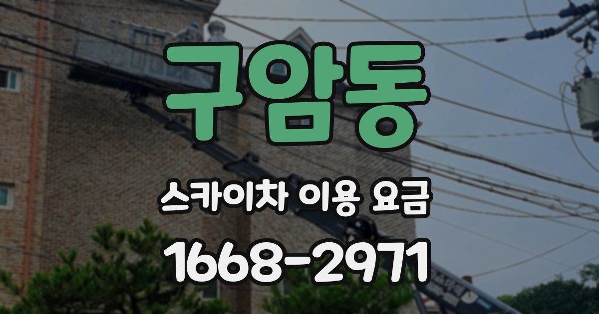 구암동 스카이차 이용 요금