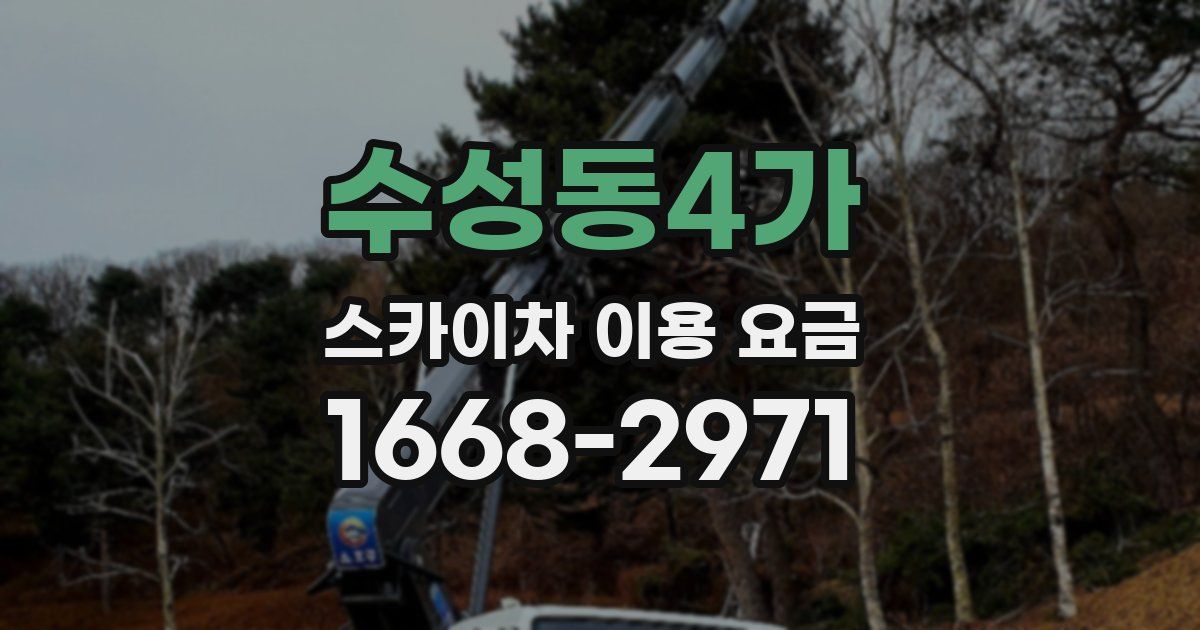 수성동4가 스카이차 이용 요금
