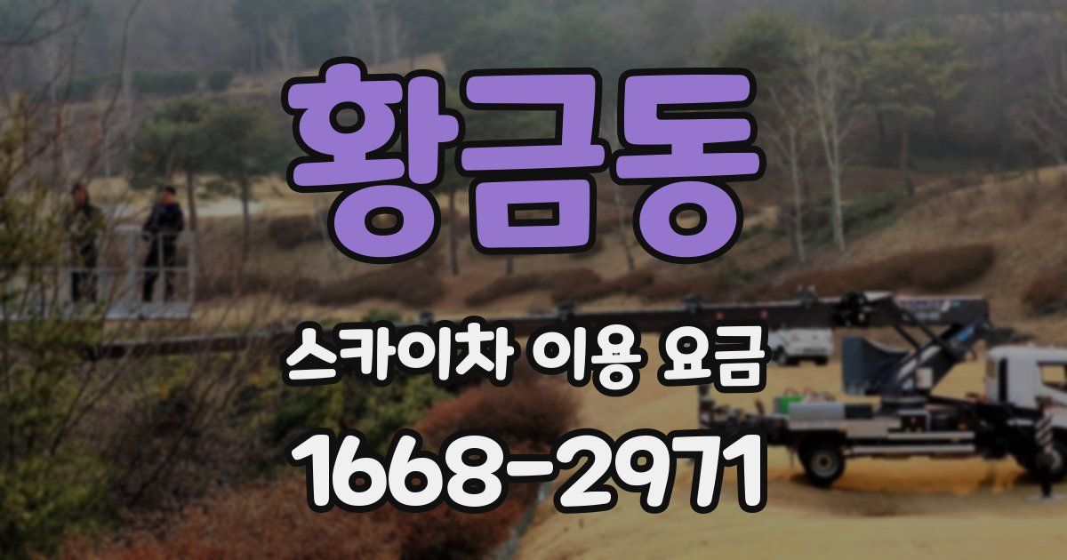 황금동 스카이차 이용 요금