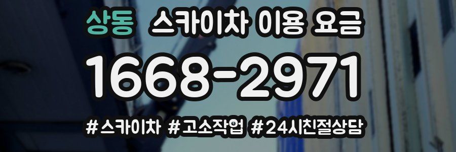 상동 스카이차 이용 요금