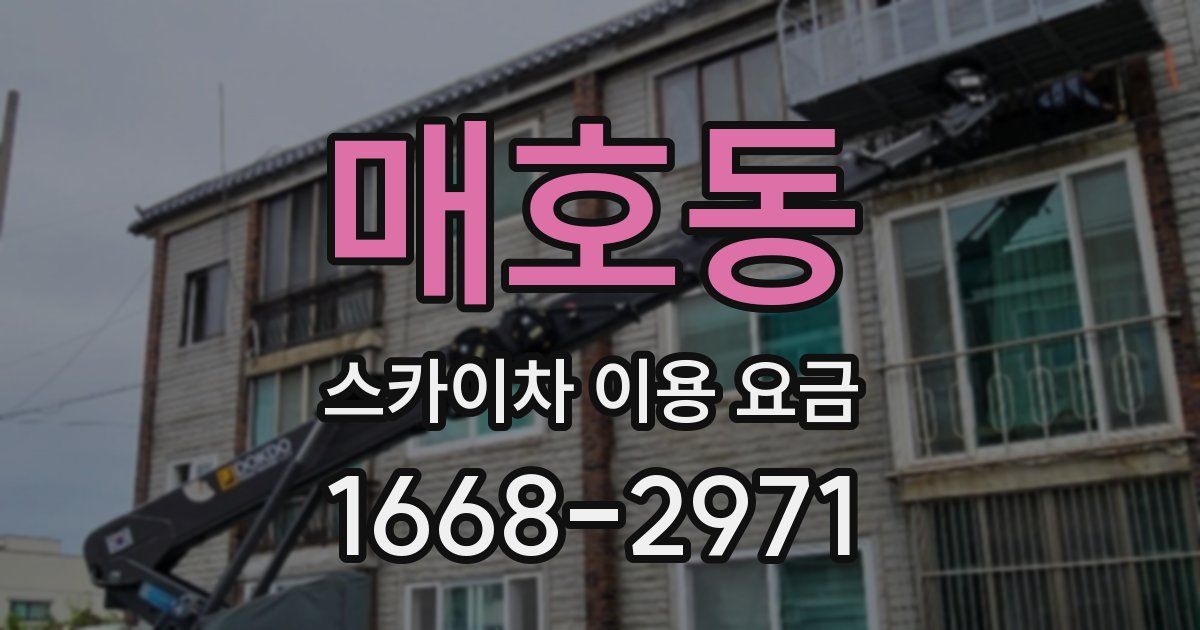 매호동 스카이차 이용 요금