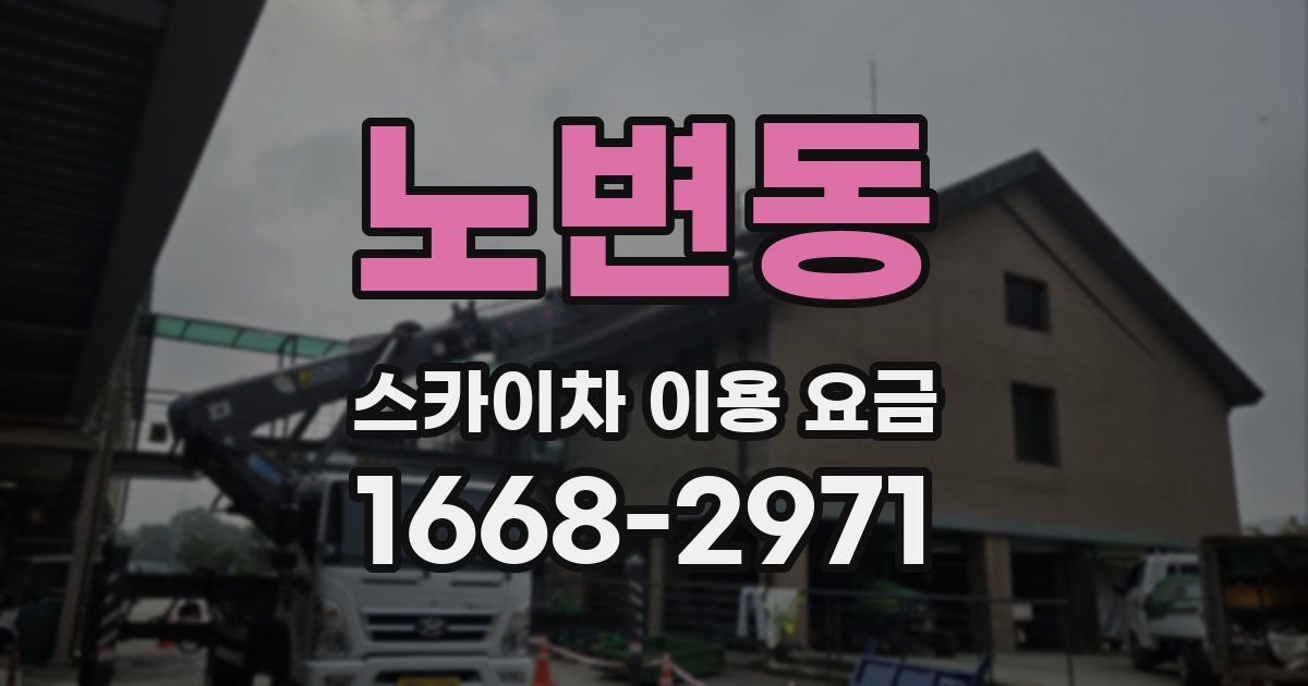 노변동 스카이차 이용 요금