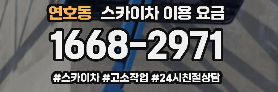 연호동 스카이차 이용 요금