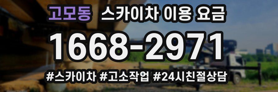 고모동 스카이차 이용 요금