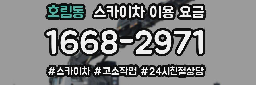 호림동 스카이차 이용 요금