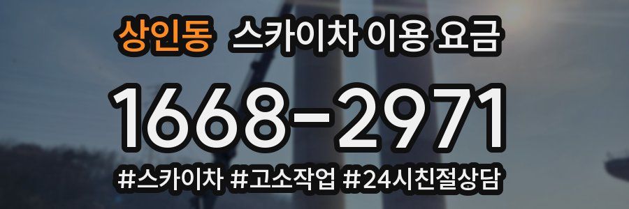 상인동 스카이차 이용 요금