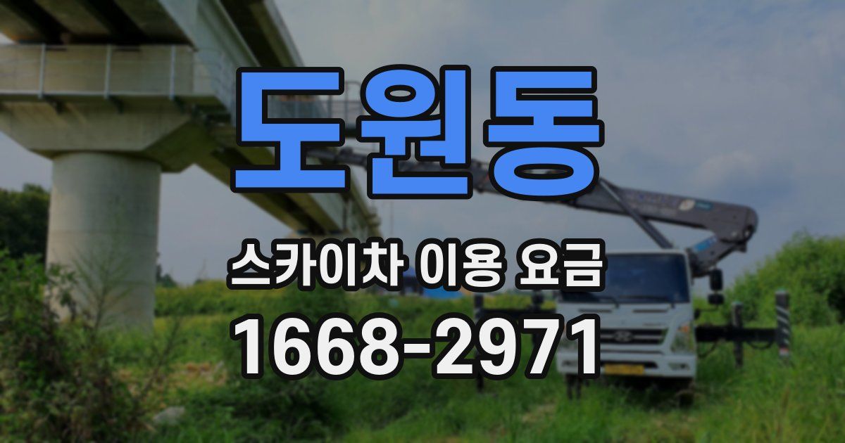 도원동 스카이차 이용 요금
