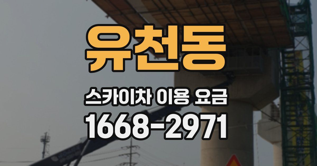 유천동 스카이차 이용 요금