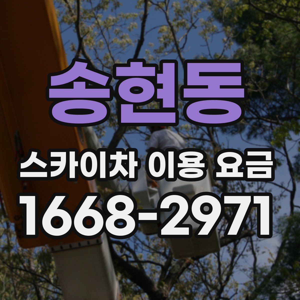 송현동 스카이차 이용 요금