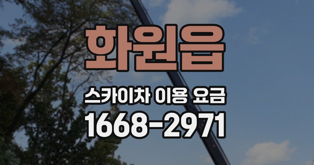 화원읍 스카이차 이용 요금