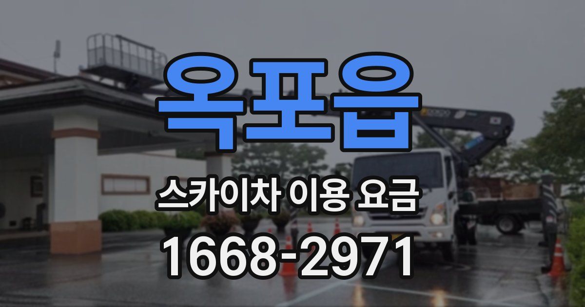 옥포읍 스카이차 이용 요금