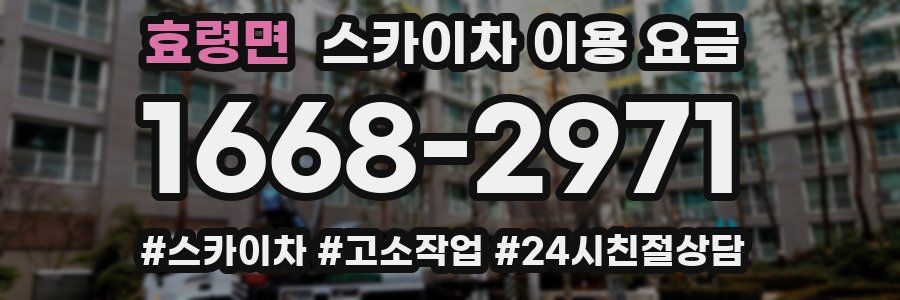 효령면 스카이차 이용 요금