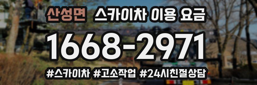 산성면 스카이차 이용 요금