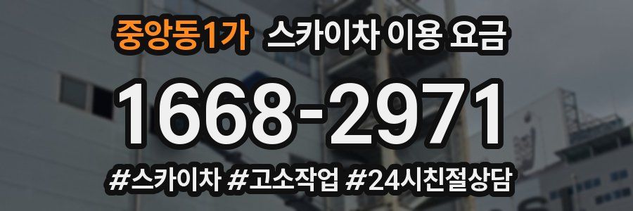 중앙동1가 스카이차 이용 요금