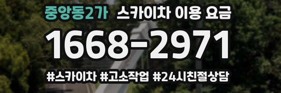 중앙동2가 스카이차 이용 요금