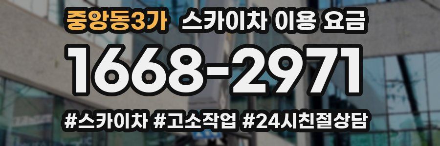 중앙동3가 스카이차 이용 요금