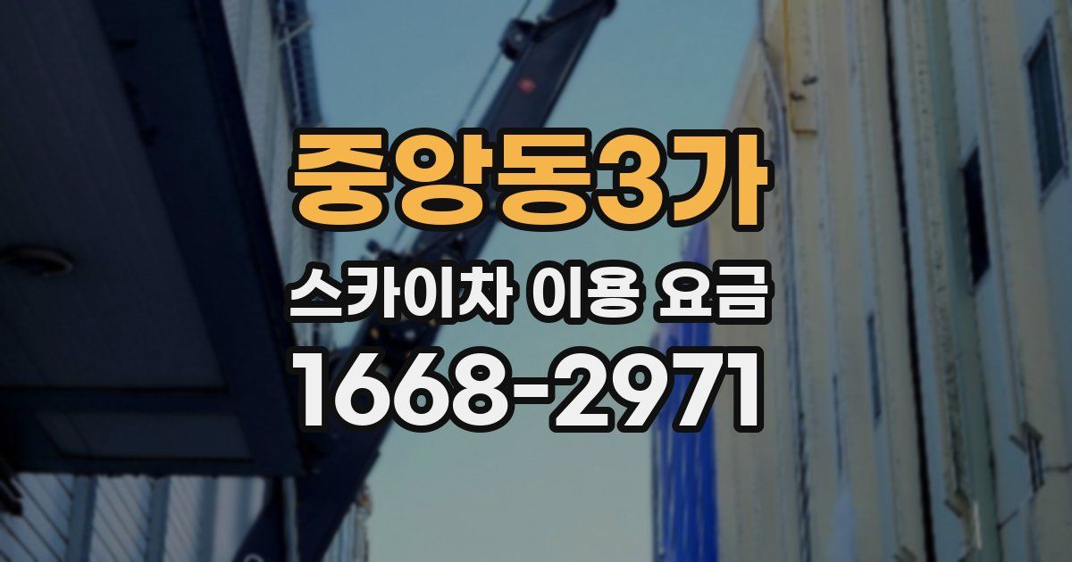 중앙동3가 스카이차 이용 요금