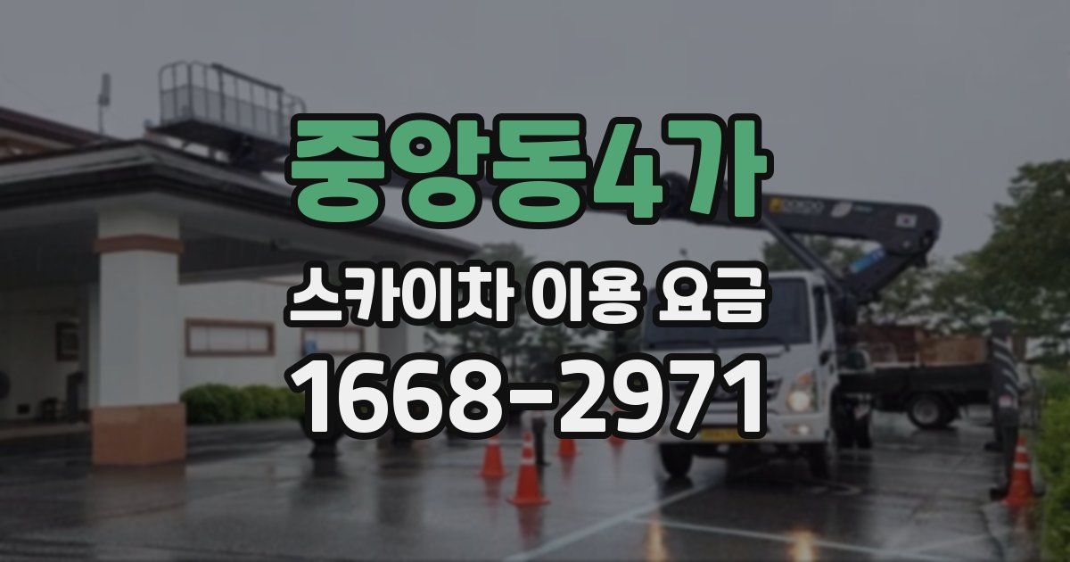 중앙동4가 스카이차 이용 요금