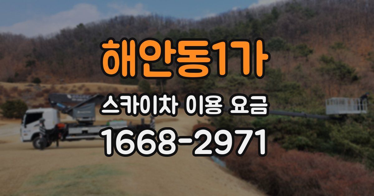 해안동1가 스카이차 이용 요금