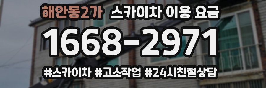 해안동2가 스카이차 이용 요금