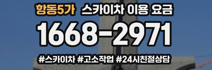 항동5가 스카이차 이용 요금