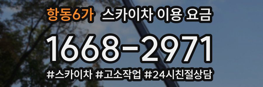 항동6가 스카이차 이용 요금