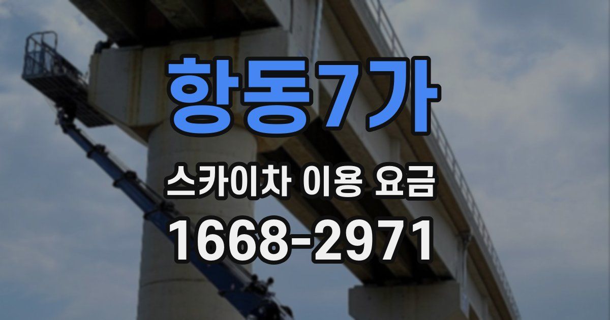항동7가 스카이차 이용 요금
