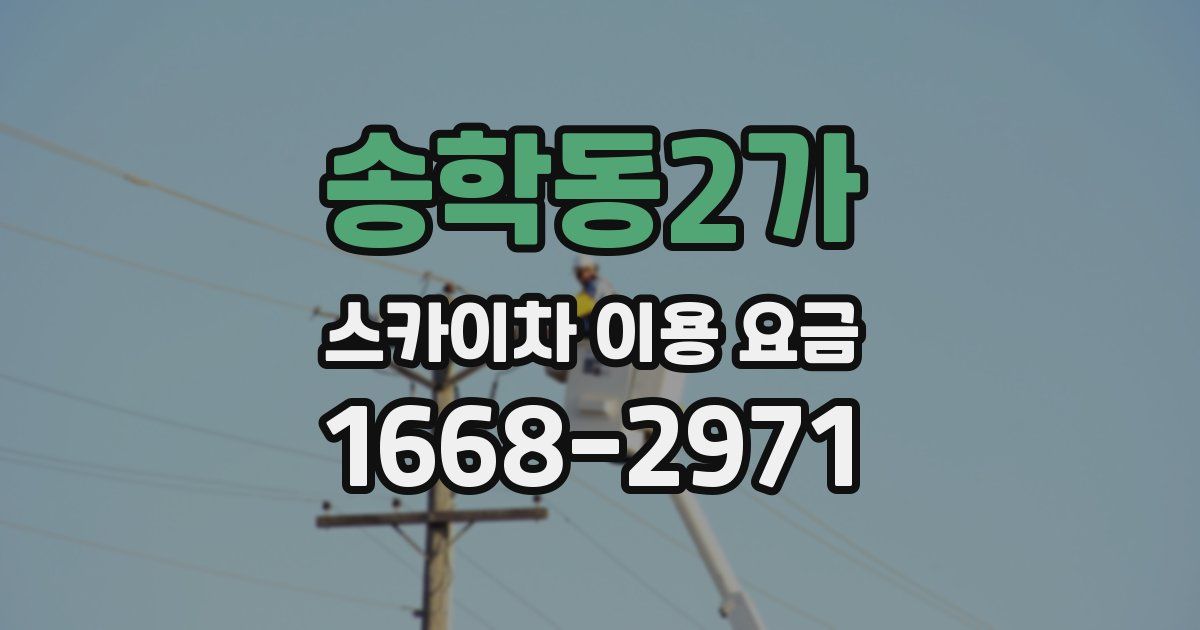 송학동2가 스카이차 이용 요금