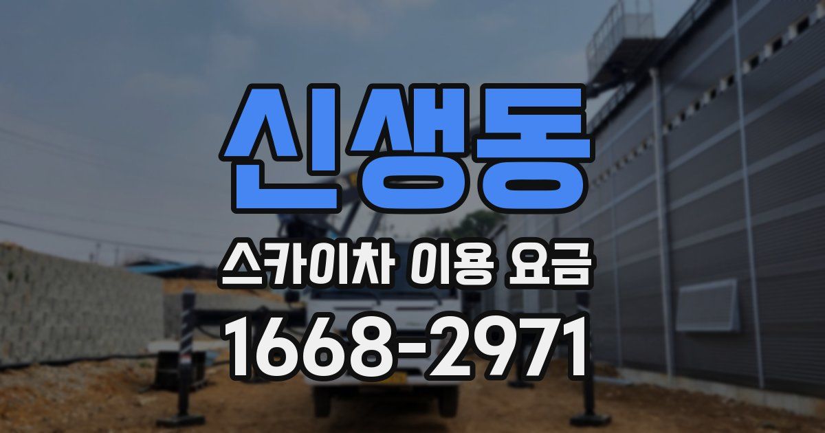 신생동 스카이차 이용 요금