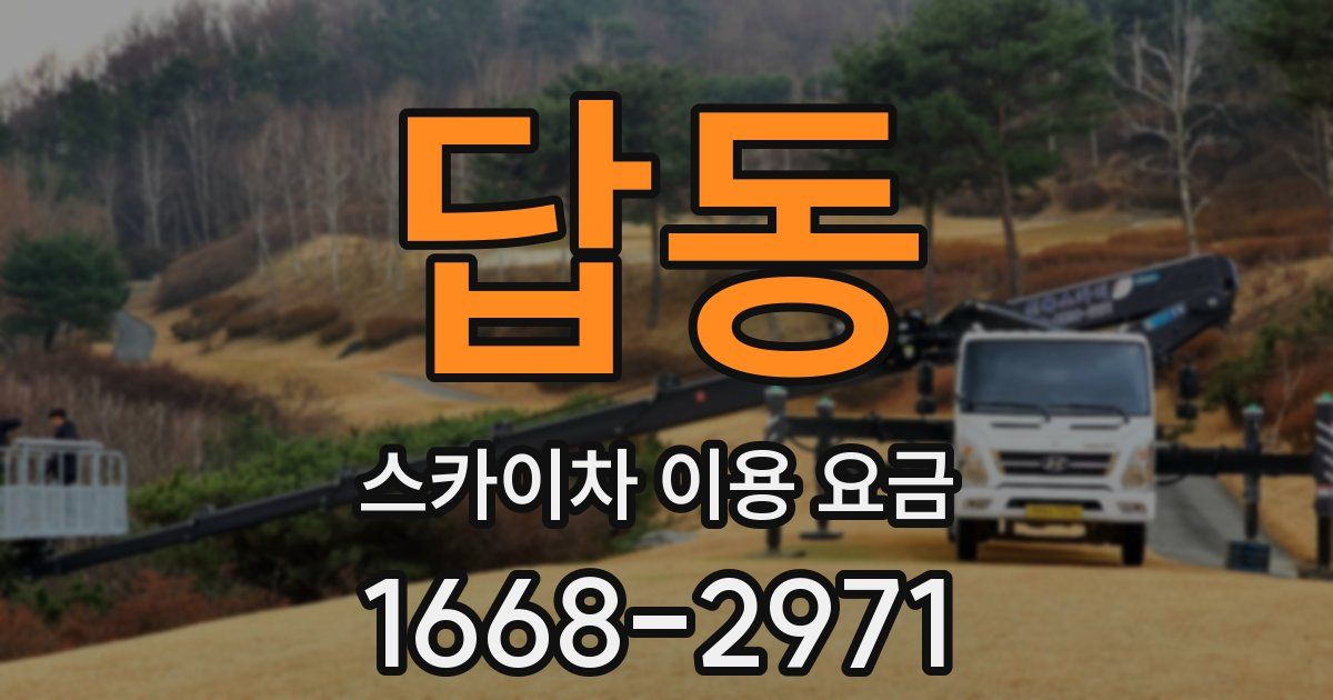 답동 스카이차 이용 요금