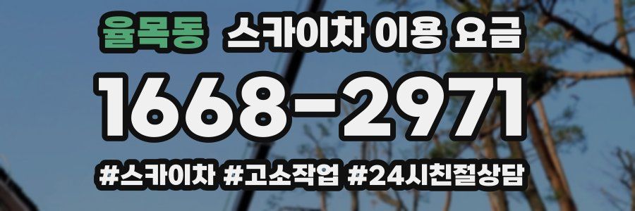 율목동 스카이차 이용 요금