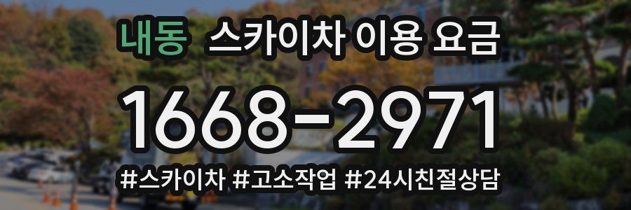 내동 스카이차 이용 요금