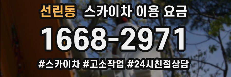 선린동 스카이차 이용 요금