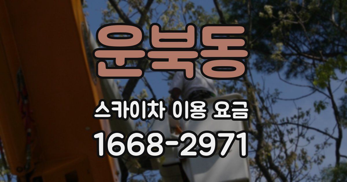 운북동 스카이차 이용 요금