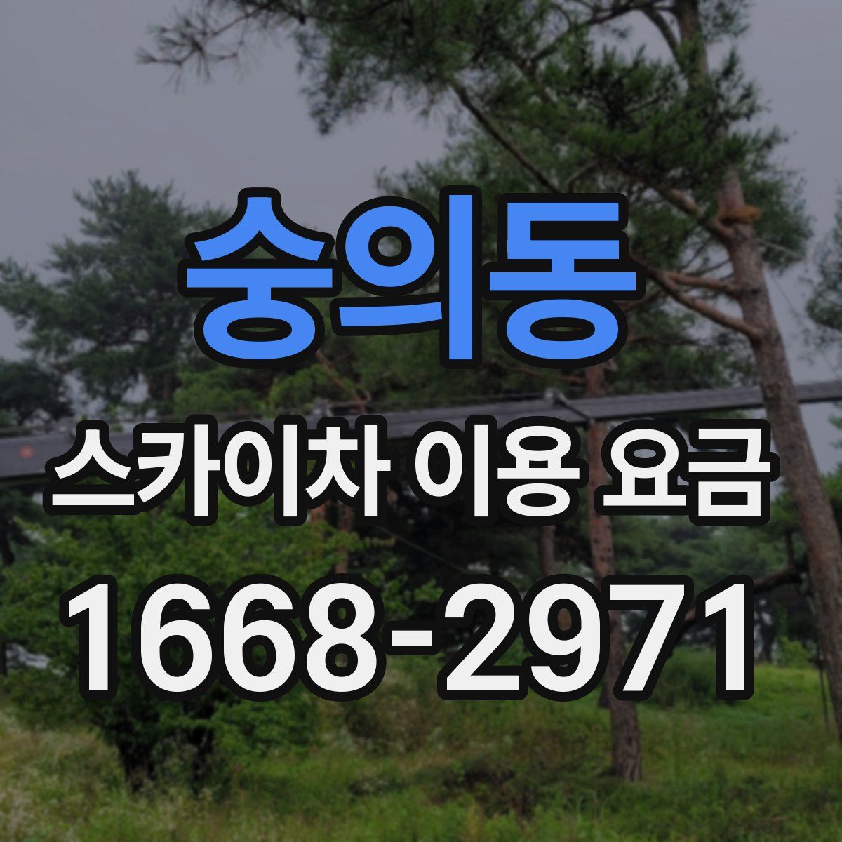 숭의동 스카이차 이용 요금