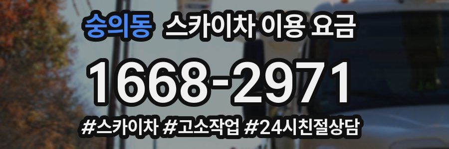 숭의동 스카이차 이용 요금