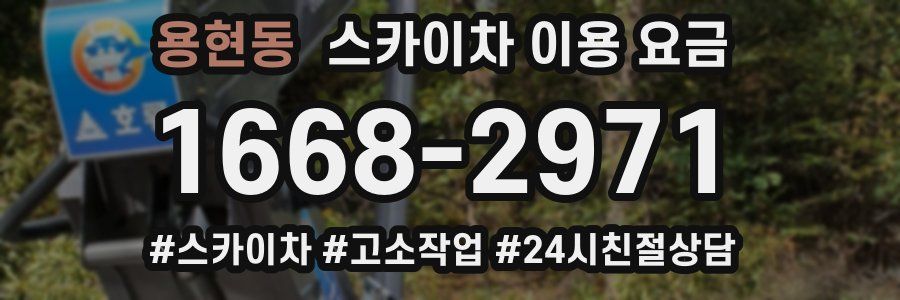 용현동 스카이차 이용 요금