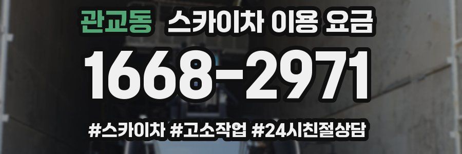 관교동 스카이차 이용 요금