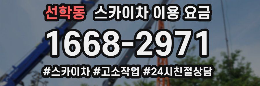선학동 스카이차 이용 요금