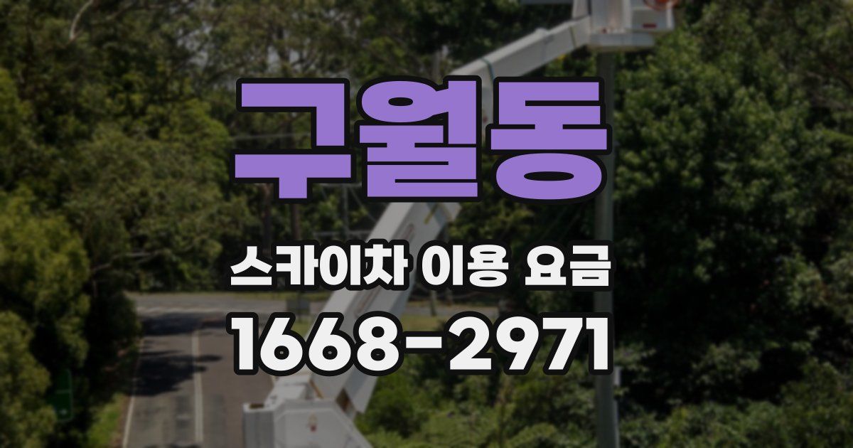 구월동 스카이차 이용 요금