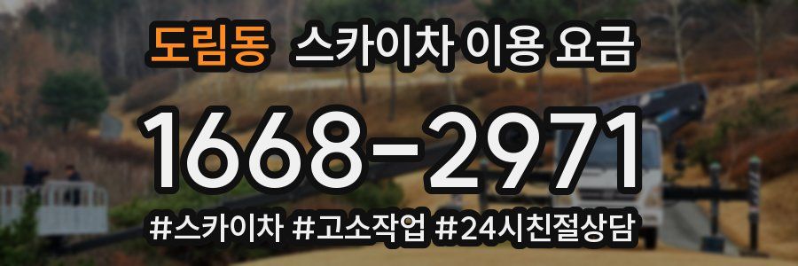 도림동 스카이차 이용 요금